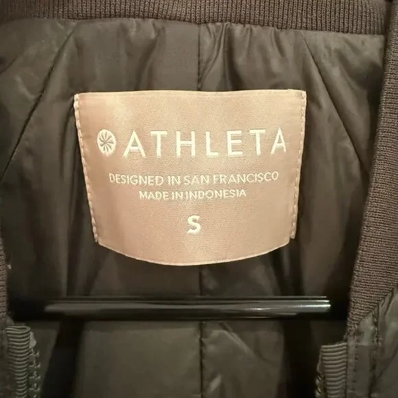 Athleta Summit Primaloft Insulated Parka Jacket Black Size Small